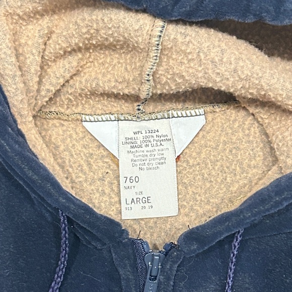 Carhartt Men's Dark Blue Hooded Performance Jacket - Picture 3 of 5